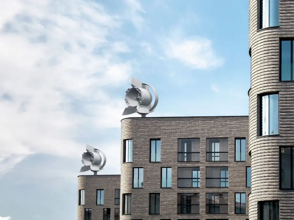 Windkraft auf Gebäuden