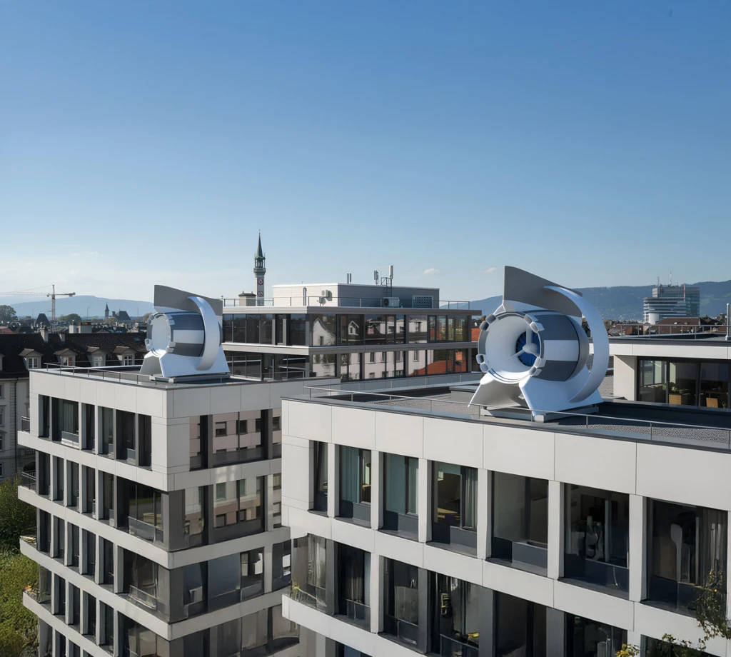 Windkraft auf Gebäuden